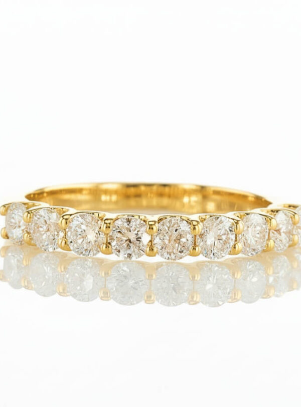 Classic 9 Row ring - yellow gold