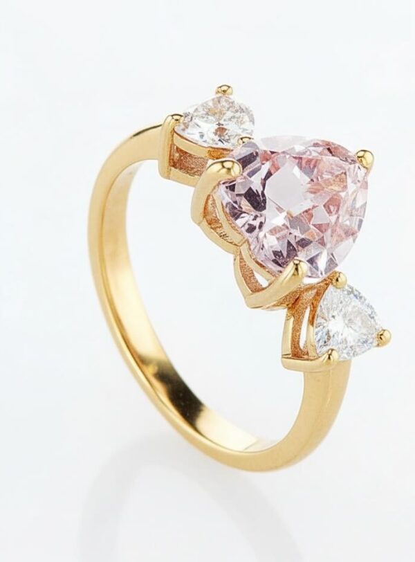 3 Hearts ring - yellow gold
