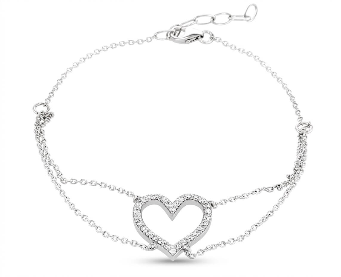 Bracelet 9 white gold