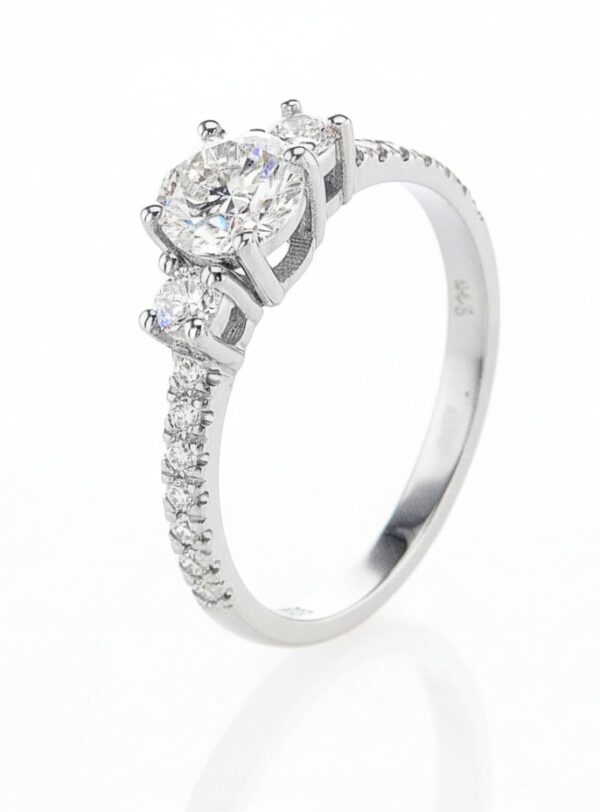 Crowny ring - white gold