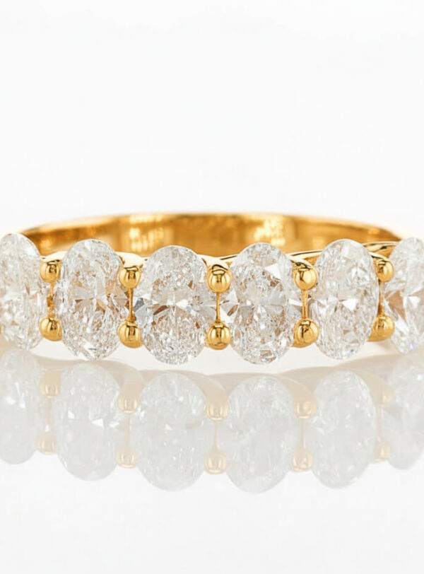 Sixoval ring - yellow gold 1