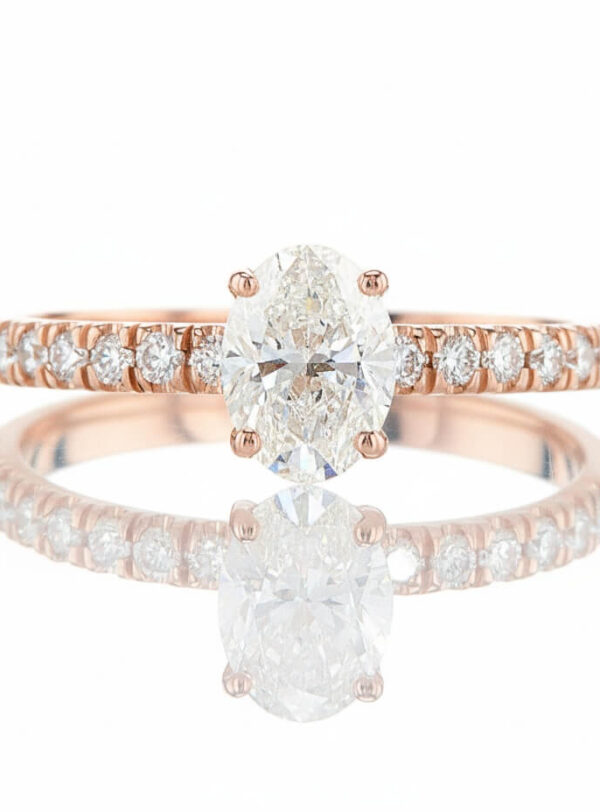 Soval ring - rose gold