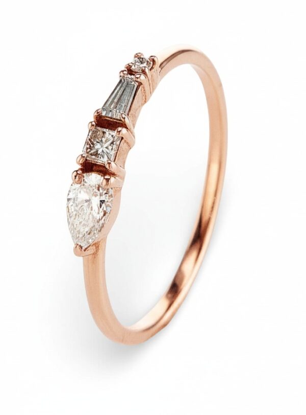 Zipi ring - rose gold